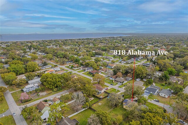 bird's eye view with a residential view