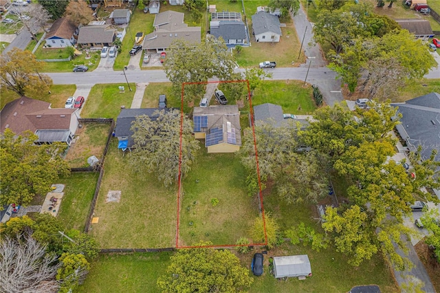 bird's eye view featuring a residential view