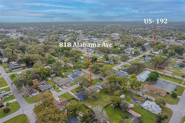 drone / aerial view featuring a residential view