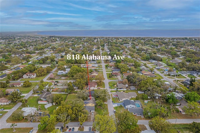 drone / aerial view featuring a residential view