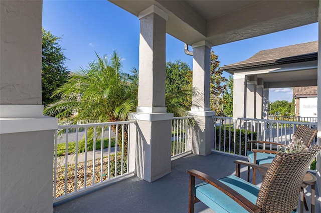 view of balcony