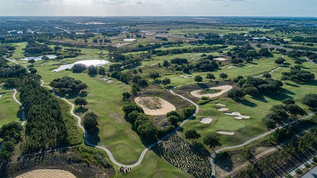 bird's eye view featuring view of golf course