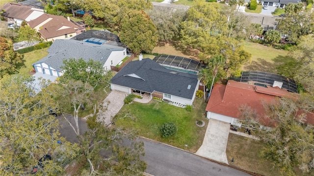 bird's eye view featuring a residential view