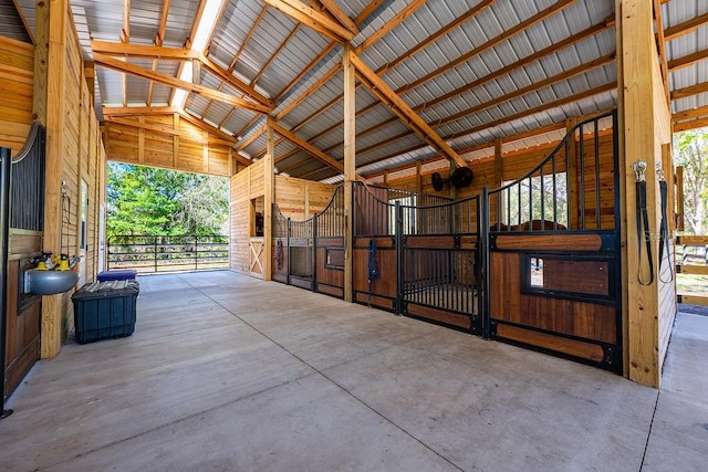 view of horse barn