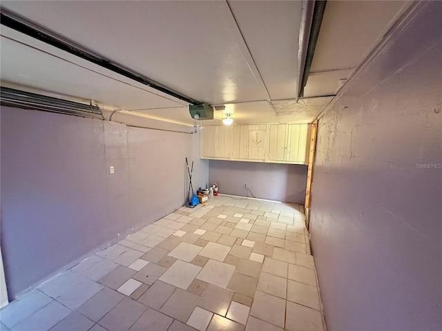 view of basement