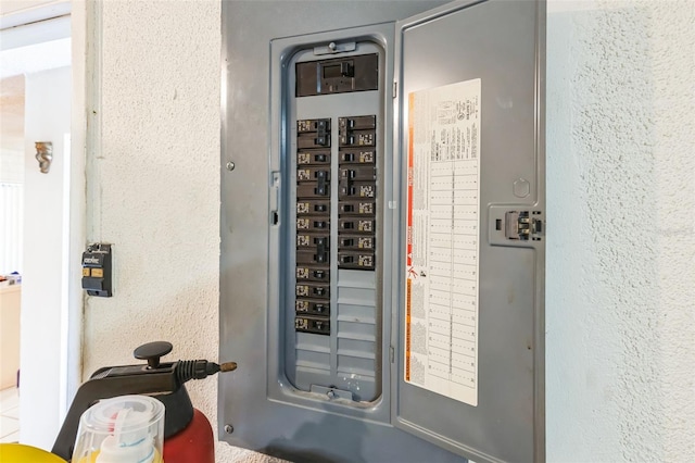 utility room featuring electric panel