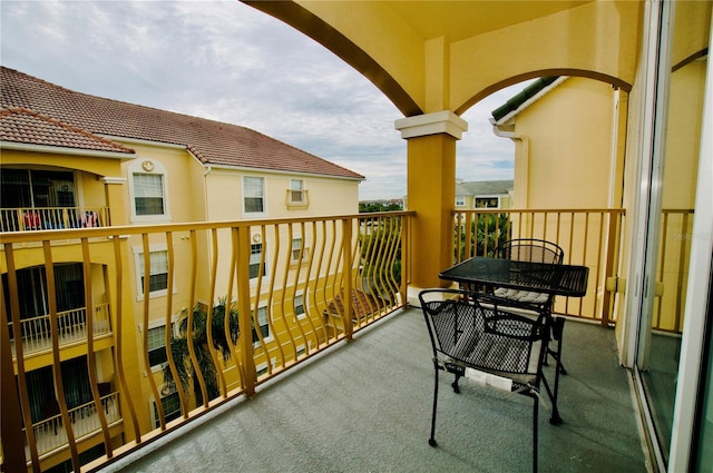 view of balcony