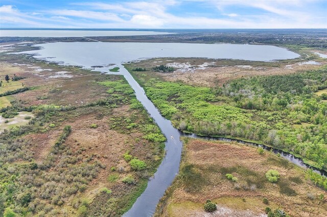 bird's eye view of a large body of water