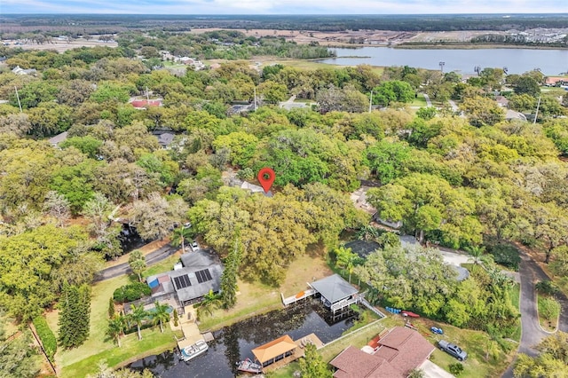 view of property location with a large body of water