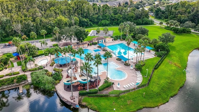 6854 Remington View Ct, Orlando, FL 32829 - drone / aerial view featuring a water view