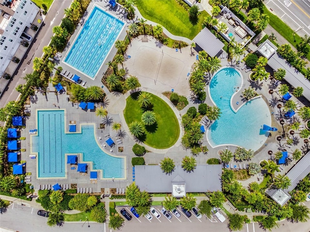 birds eye view of property