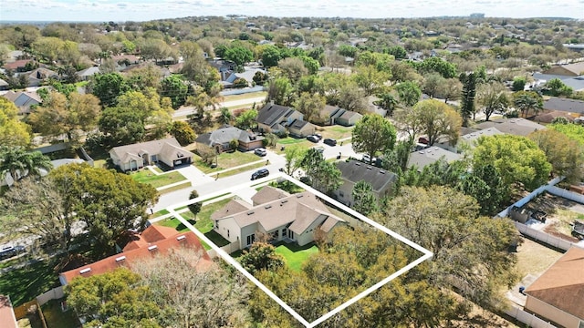 birds eye view of property featuring a residential view