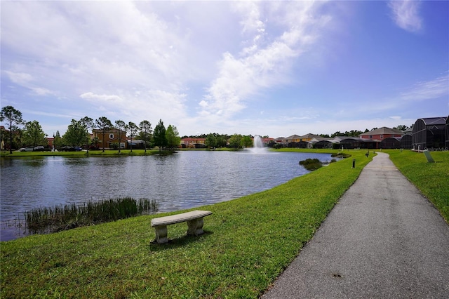 property view of water