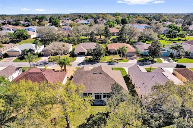 drone / aerial view with a residential view