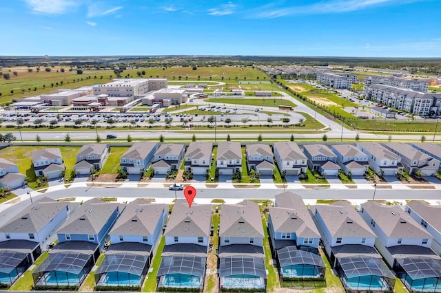 bird's eye view featuring a residential view