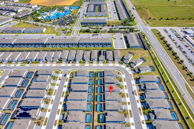 bird's eye view featuring a residential view