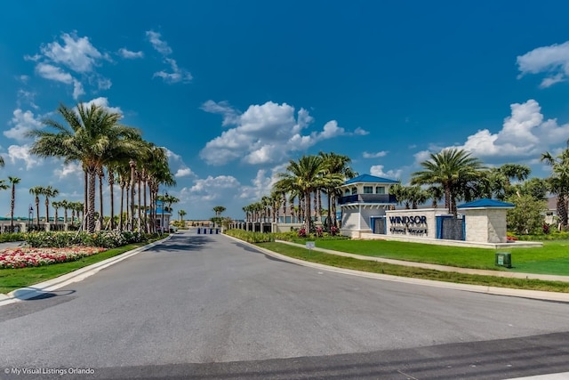 view of road featuring curbs and sidewalks