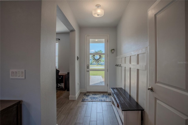 2720 Bancroft Blvd, Orlando, FL 32833 - doorway with baseboards and light wood-style floors