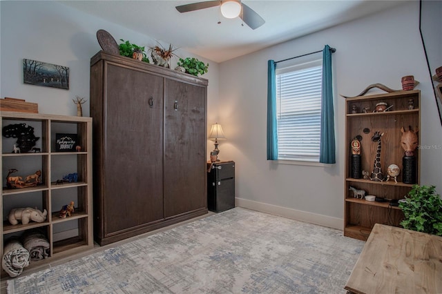 2720 Bancroft Blvd, Orlando, FL 32833 - living area featuring baseboards and a ceiling fan