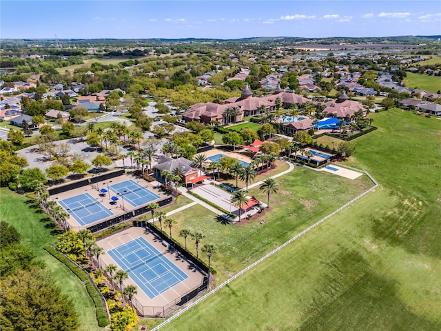 aerial view featuring a residential view