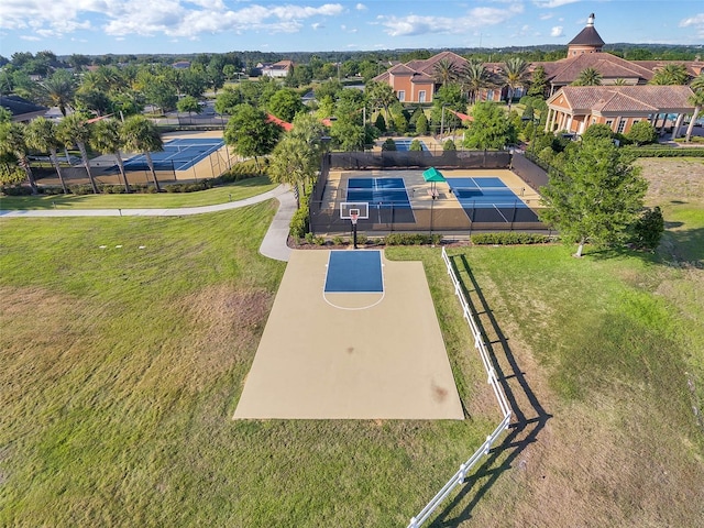 drone / aerial view featuring a residential view