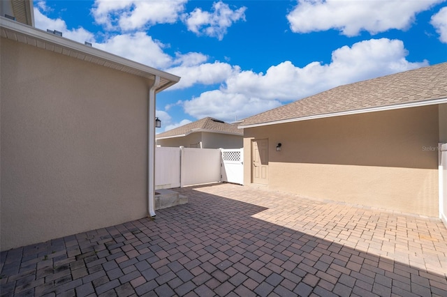 view of patio / terrace with fence