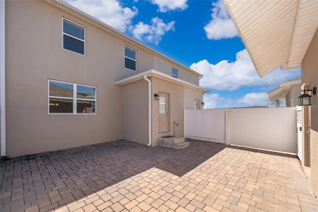 view of patio / terrace with fence