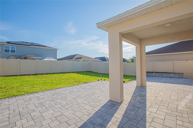 view of patio / terrace featuring a fenced backyard