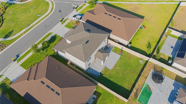 bird's eye view with a residential view