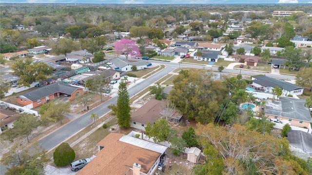 drone / aerial view featuring a residential view