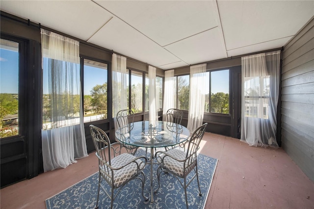 sunroom with a wealth of natural light