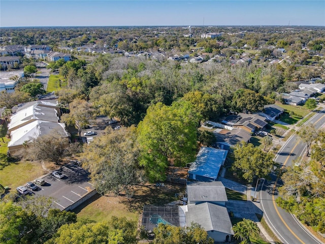 bird's eye view with a residential view