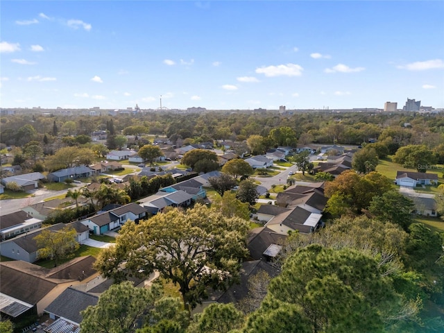 drone / aerial view with a residential view