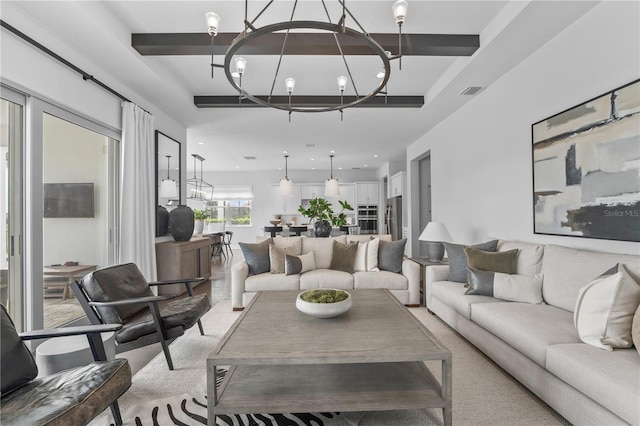 8025 Topsail Pl, Winter Garden, FL 34787 - living area featuring recessed lighting and a chandelier