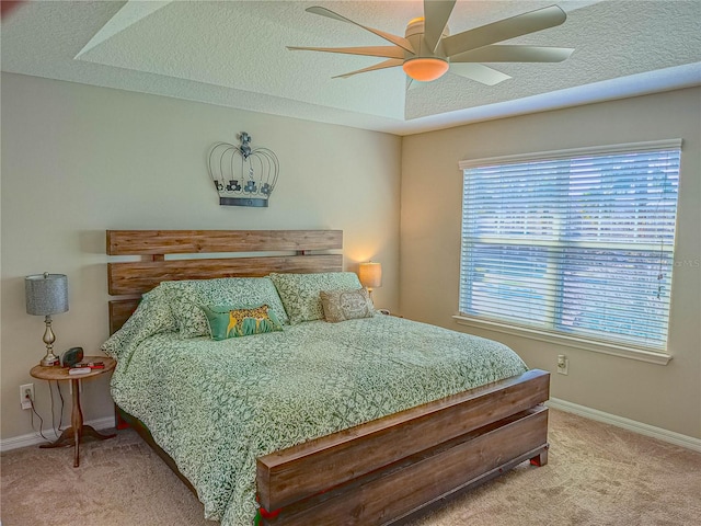 3593 Brighton Park Cir, Belle Isle, FL 32812 - bedroom with carpet, a textured ceiling, and baseboards