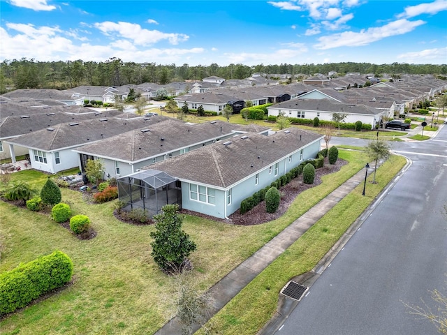 drone / aerial view featuring a residential view