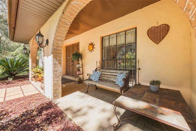 view of patio / terrace featuring covered porch