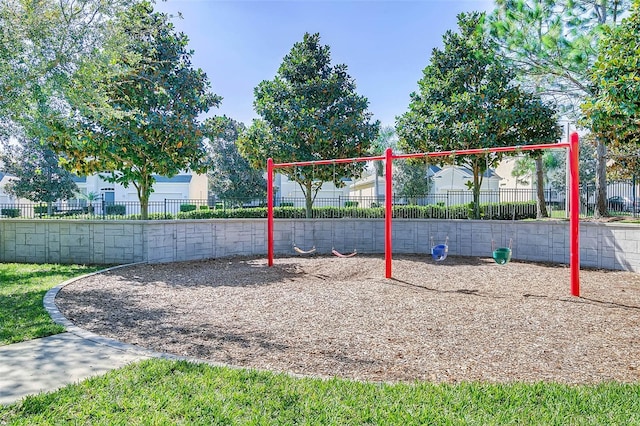 community playground featuring fence