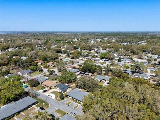 drone / aerial view with a residential view