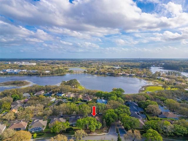 1187 Tadsworth Ter, Lake Mary, FL 32746 - bird's eye view with a water view and a residential view