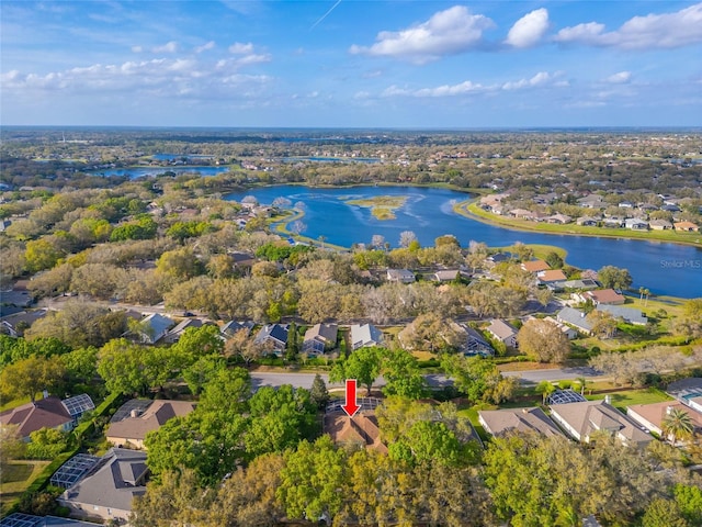1187 Tadsworth Ter, Lake Mary, FL 32746 - aerial view with a residential view and a water view