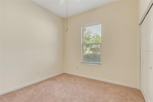 1187 Tadsworth Ter, Lake Mary, FL 32746 - unfurnished bedroom featuring a closet, carpet flooring, ceiling fan, and baseboards