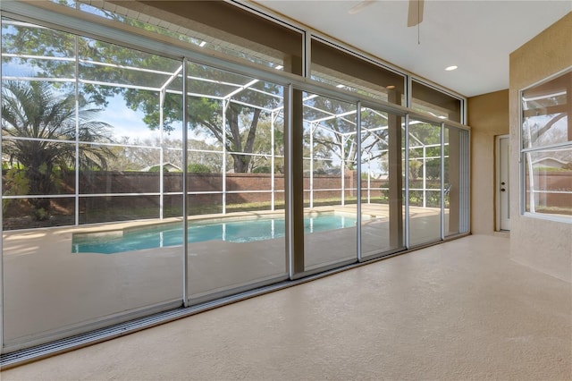 1187 Tadsworth Ter, Lake Mary, FL 32746 - view of pool featuring ceiling fan