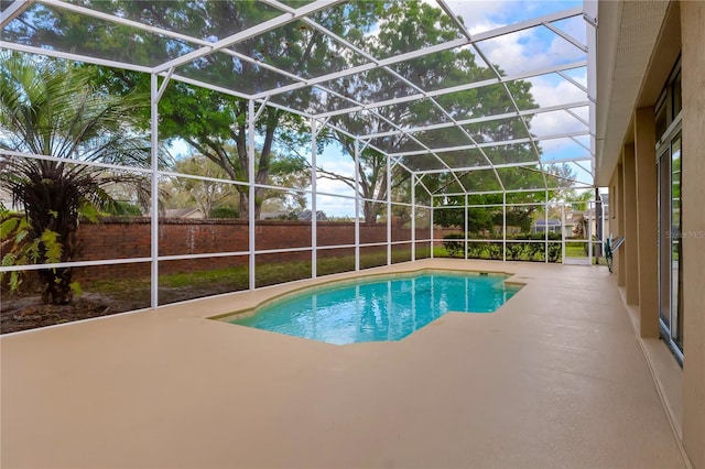 1187 Tadsworth Ter, Lake Mary, FL 32746 - view of pool featuring a fenced backyard, a fenced in pool, a lanai, and a patio area