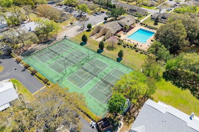 birds eye view of property