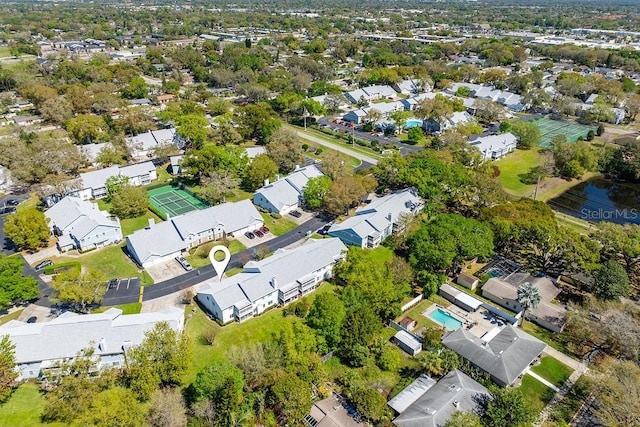 birds eye view of property featuring a residential view