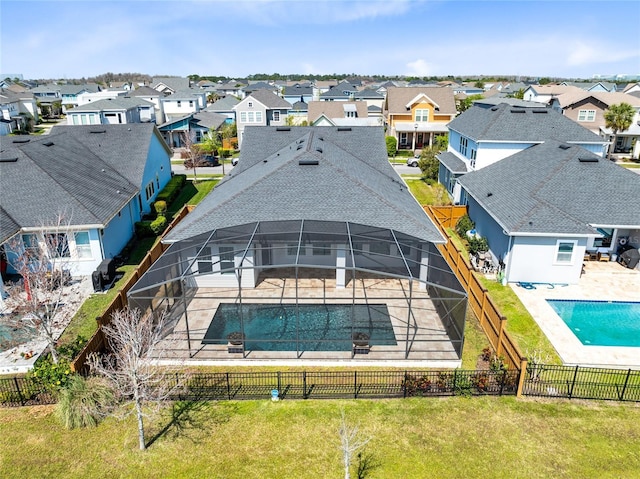 exterior space with a residential view