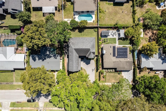 bird's eye view with a residential view