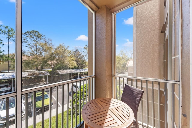 view of balcony