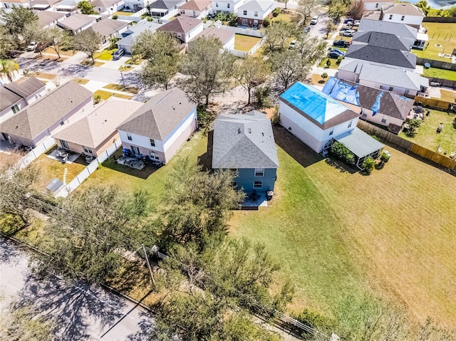 bird's eye view featuring a residential view